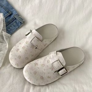 Giày Birkenstock nữ có chân váy, dép xỏ ngón đa năng cho nữ, giày sneaker slip-on cho nữ