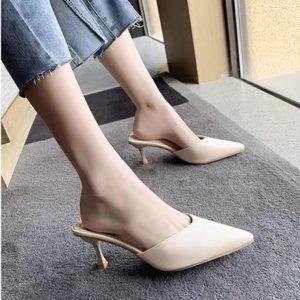Giày cao gót sục da mềm cao 5cm cực êm chân