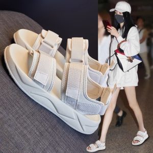 Sandal nữ 2 quai dán Đế 3 Phân M268 CConiichii 2 màu cực đẹp