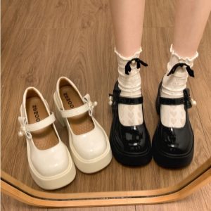 Sweet Mary Jane Năm Mới nhỏ nhắn lolita đa năng đế dày giày da phong cách công chúa cao cấp