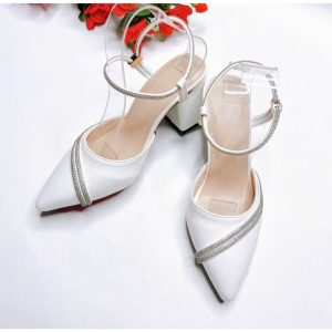 T01- Giày cao gót hậu quai đá, size 35-40, gót cao 3-7cm